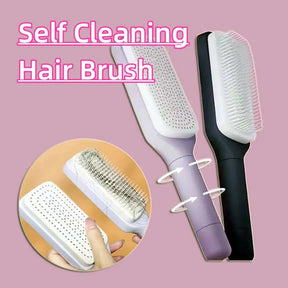 4 In 1 Self Cleaning Hair Brush Comb