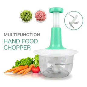 Manual Chopper 1500ML Vegetable Cutter with 3 stainless steel blades